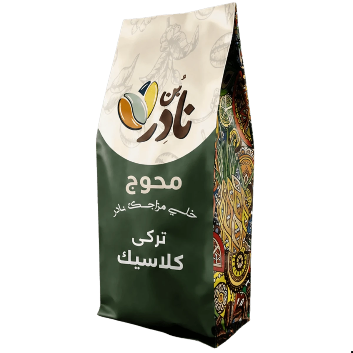 تركي كلاسيك - 250 جم - Nader - CoffeeNader Coffee Turkish Classic Coffee Mohawag Cardamom - قهوة تركي كلاسيك محوجة بالهيل من نادر كوفي توليفة أصلية وريحة قويةفاتح250 جرام - ظرف بن إثيوبي (هدية مجانية)سادة